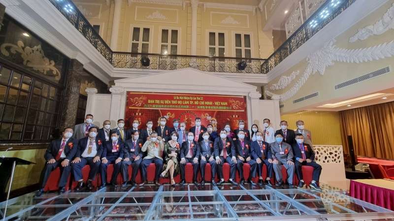 西河九龍堂林氏大宗祠第廿二屆理監事就職典禮合影。