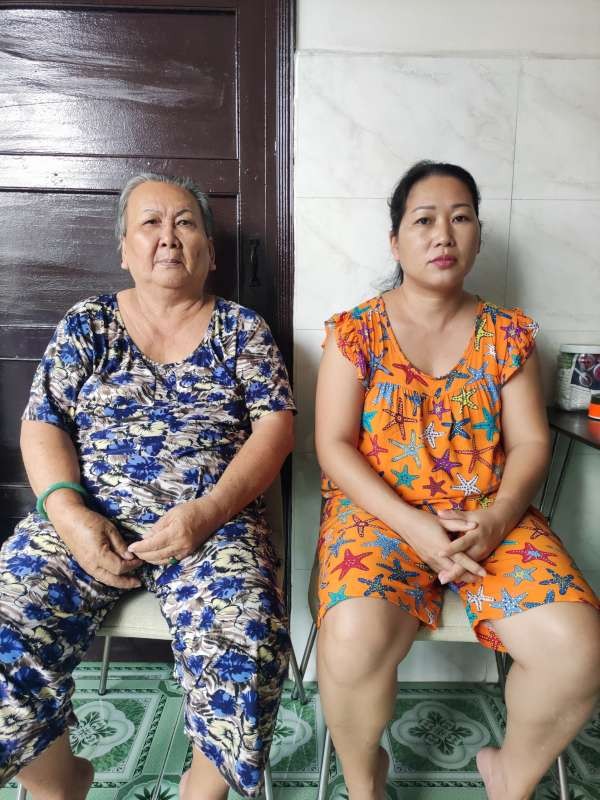 黎氏歡與女兒黃氏美蘭。