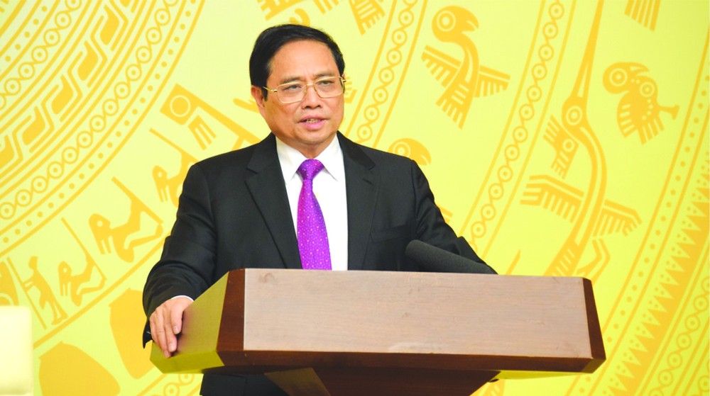 政府總理范明政在國家網絡安寧安全指委會會議上致辭。