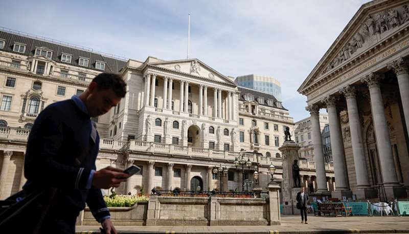 英國中央銀行英格蘭銀行。