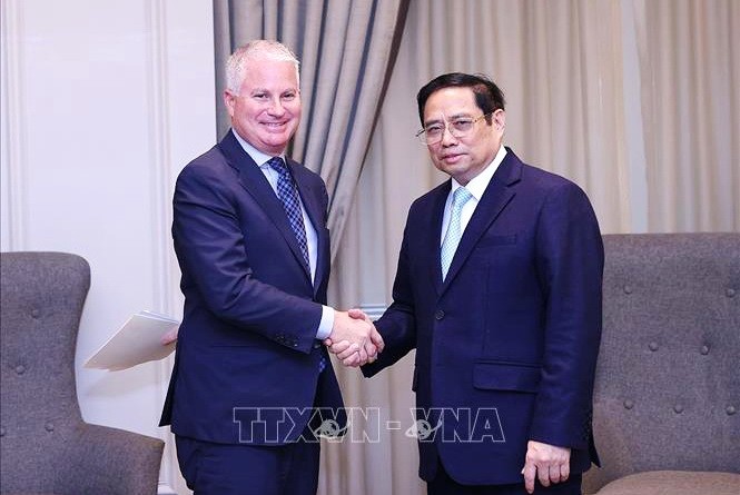 政府總理范明政會見華平金融基金首席執行官 查理斯‧凱伊。