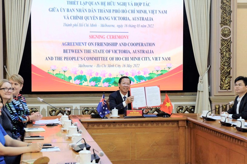 促進與澳大利亞維多利亞州友好合作