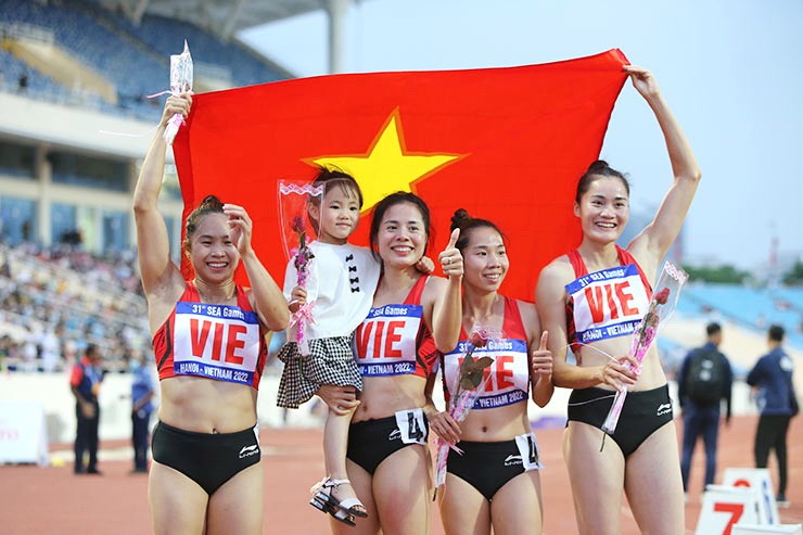 我國運動員奪得田徑女子4X400接力項金牌。