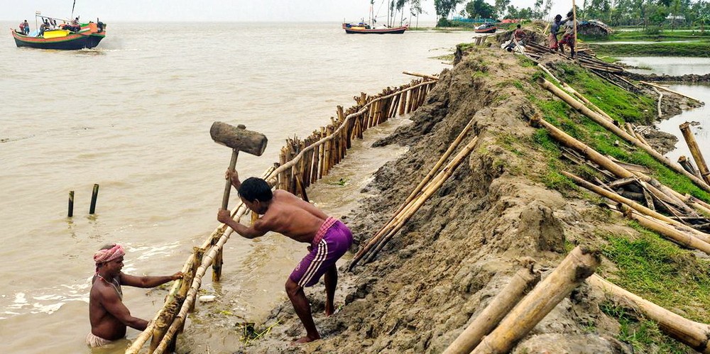 由於海平面上升，印度正在採取措施保護海岸。