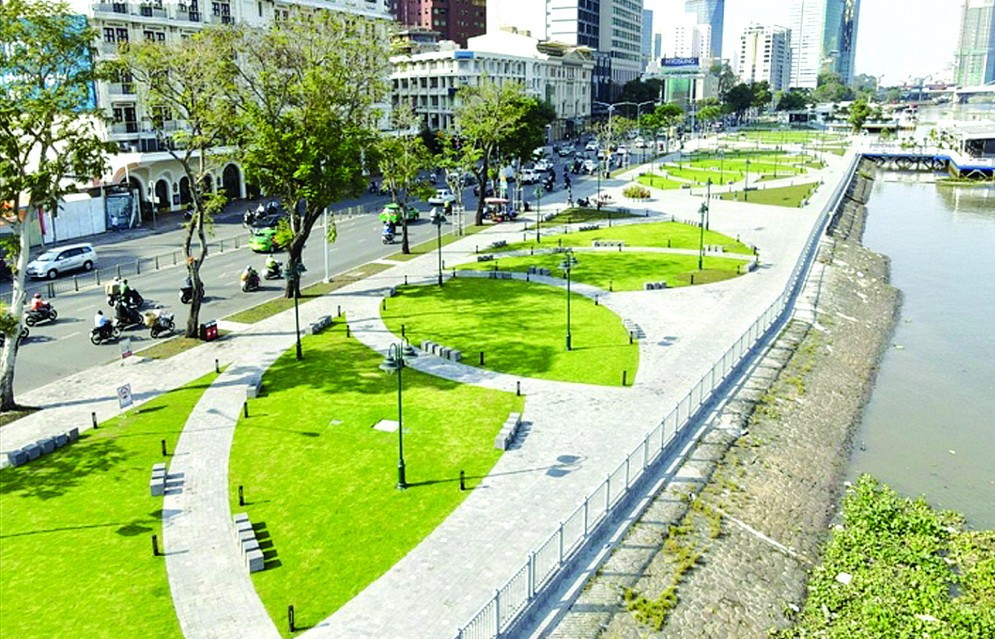 白騰碼頭改建後煥然一新。