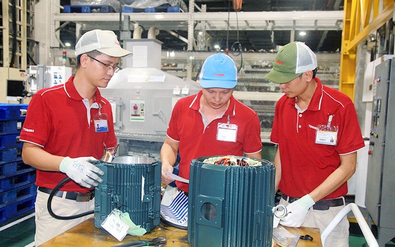 在同奈省投資的一家FDI企業在生產電力設備。