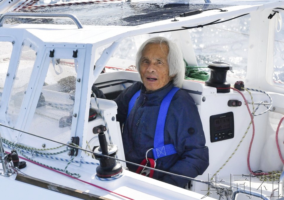 日本海洋冒險家堀江謙一。