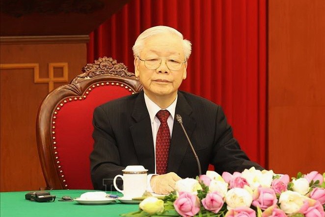 阮富仲總書記與莫桑比克總統會談