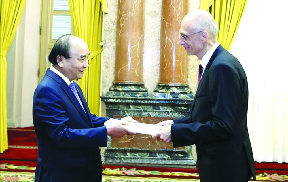 國家主席阮春福接見克羅地亞共和國大使。