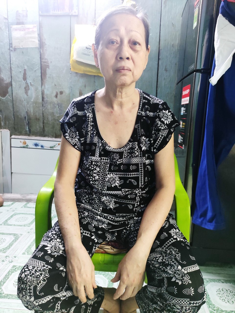 陳氏恩在講訴自己的病情。