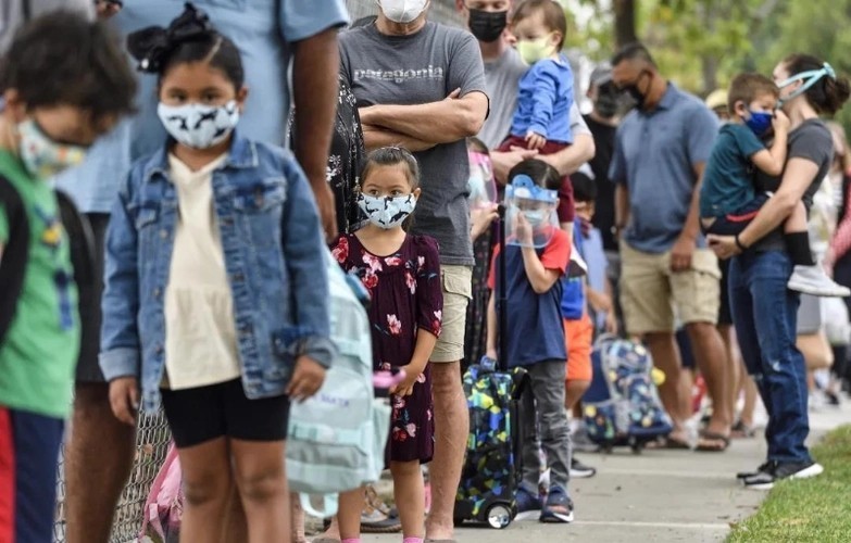 自新冠疫情暴發以來，美國已有超過1360萬名兒童確診感染新冠病毒。圖源：互聯網