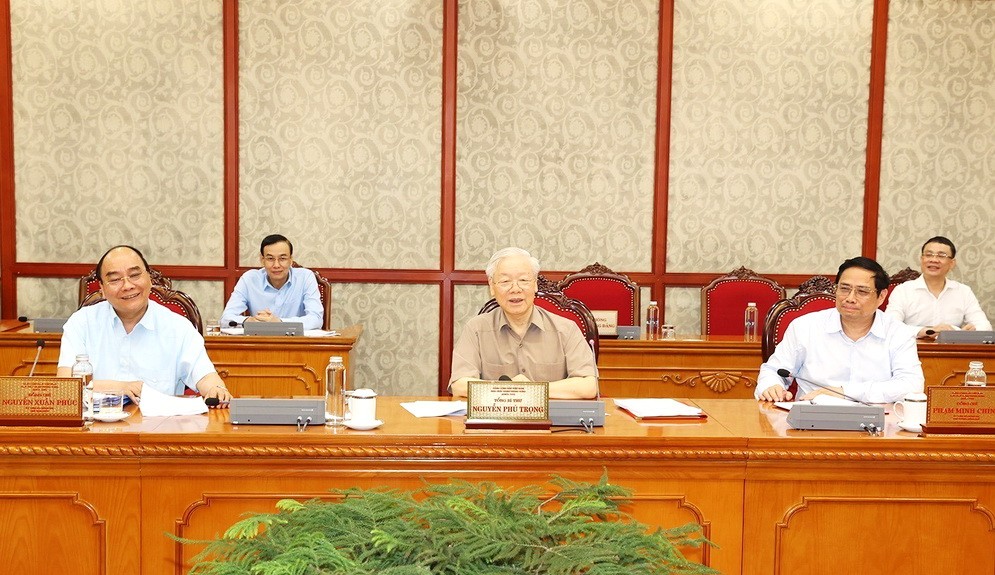 黨中央總書記阮富仲主持黨中央政治局、書記處會議。