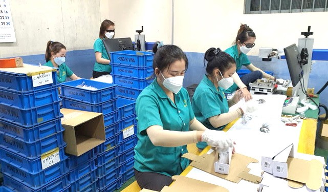 Hong Ik Vina有限責任公司工人從今年7月1日起獲上調區域基薪。