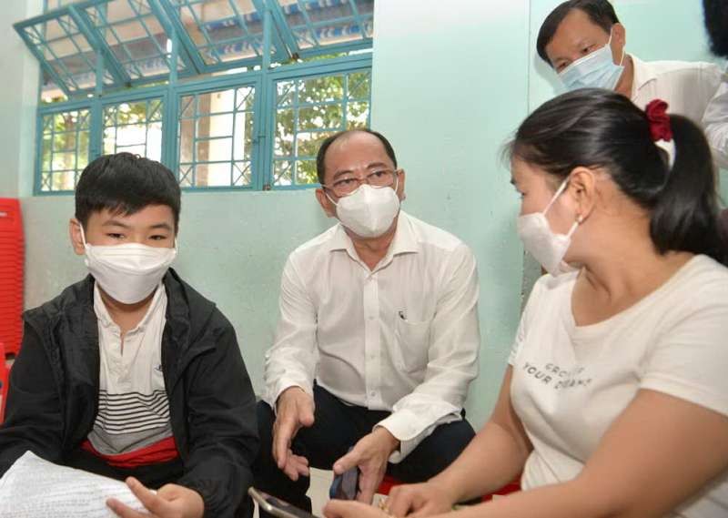 衛生廳突檢兒童接種新冠疫苗工作