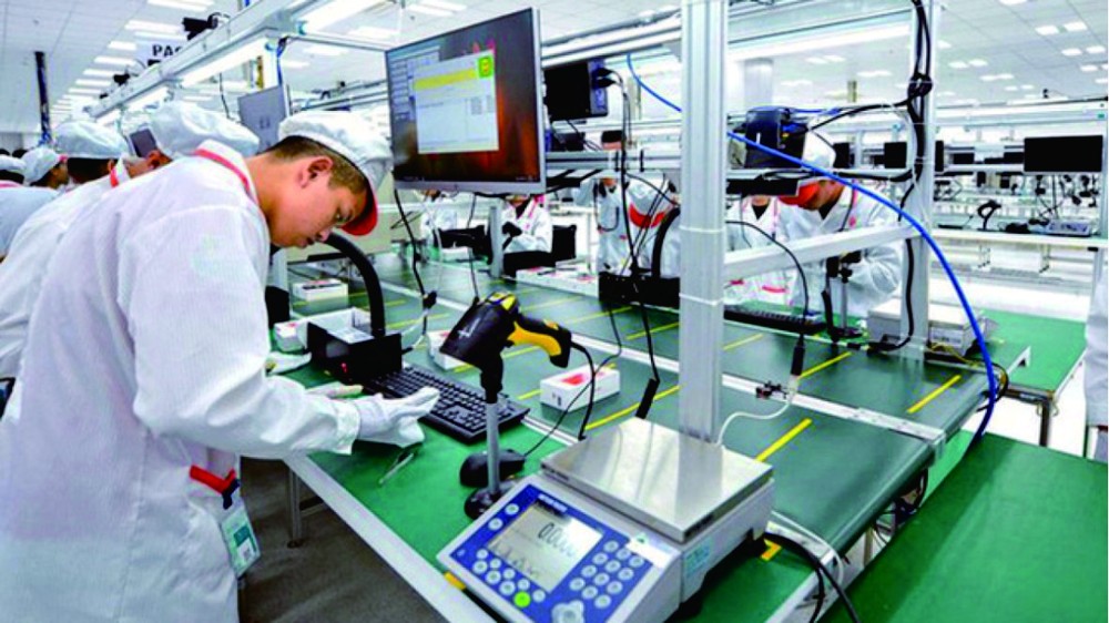 某外資企業的生產線。