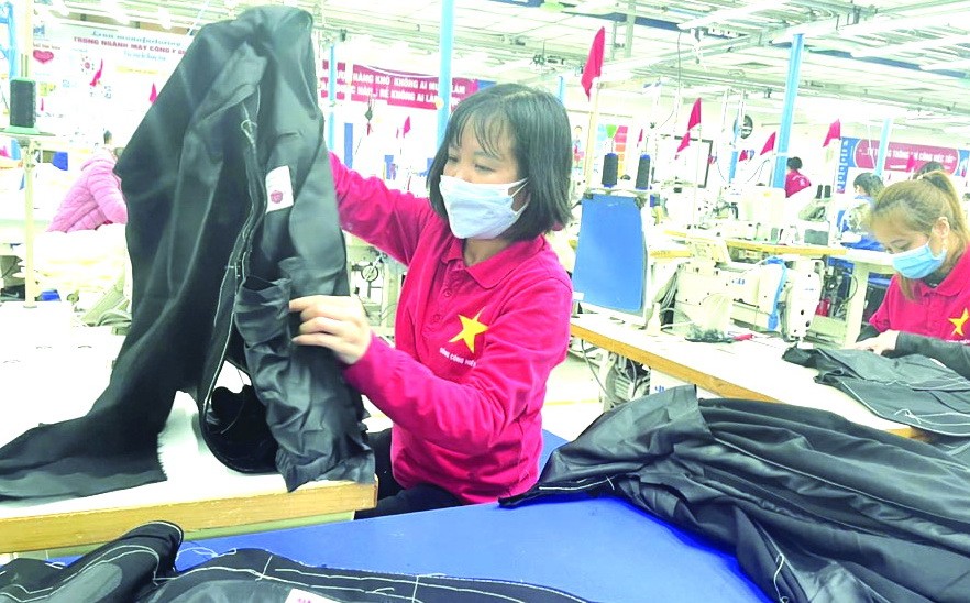 紡織品成衣是越南主要出口產品之一。