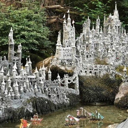 男子築巨型黏土城堡