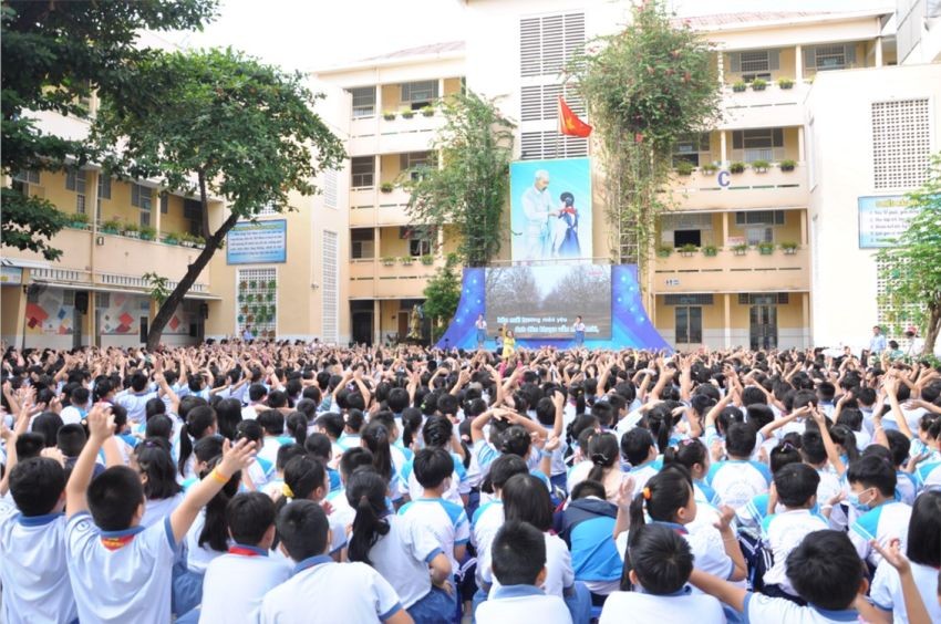 圖為第一郡陳興道小學校園場景一瞥。（示意圖：互聯網）