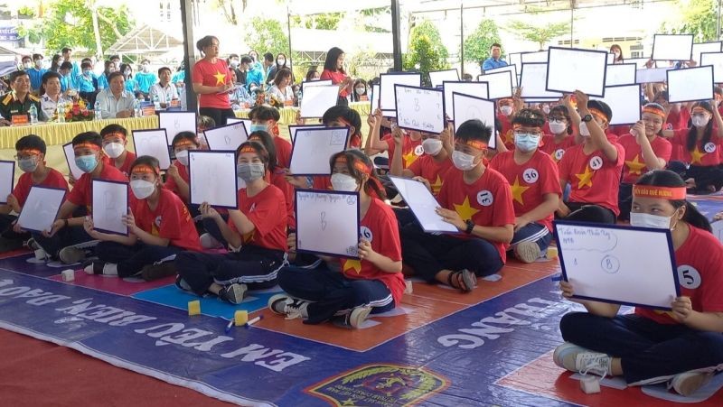 “我愛故鄉海洋與海島”比賽現場。（圖：CTV）