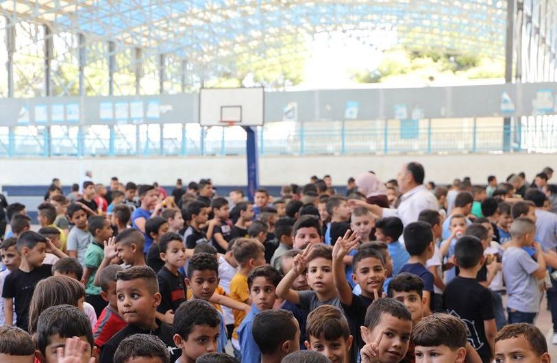 約旦河西岸傑寧難民營的學童。（圖：聯合國）