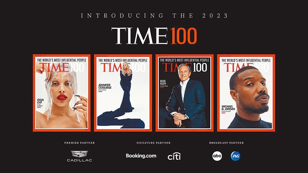 美國老牌新聞雜誌《時代》公布2023年百大影響力人物，烏克蘭第一夫人榮登「領袖」首位。（摘自時代雜誌）