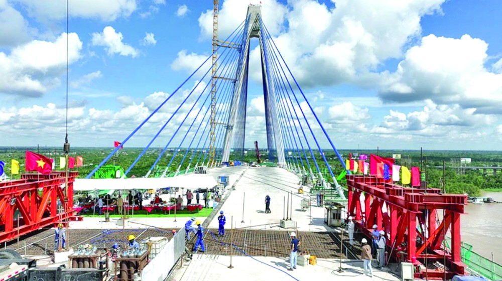 美顺桥二工程在施工中。