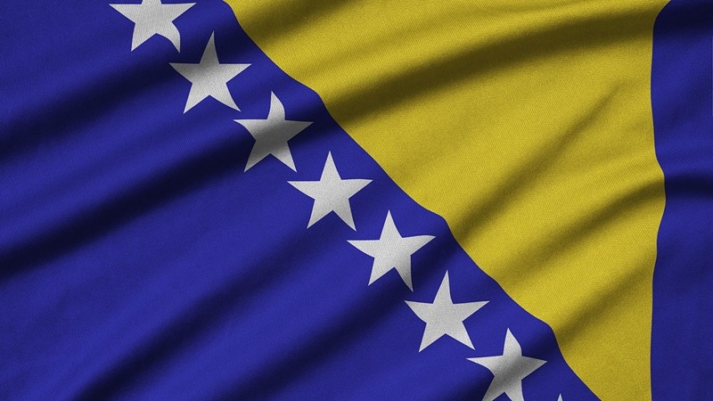 士尼亚和黑塞哥维那的国旗。