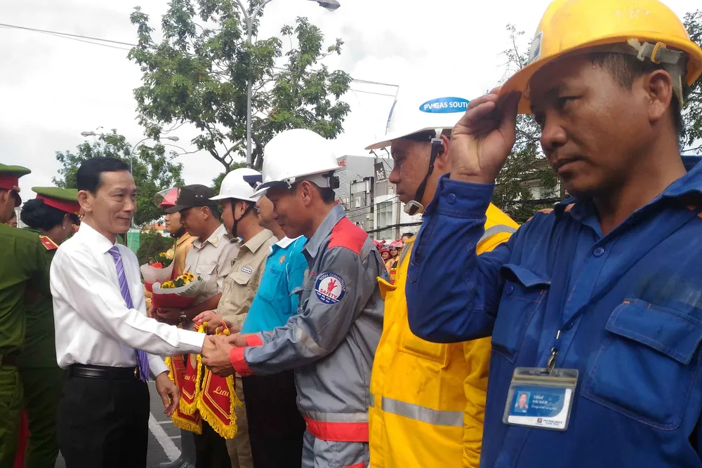 Hàng trăm Cảnh sát PCCC tham gia Hội thi cứu nạn cứu hộ lần I-2017 ảnh 1