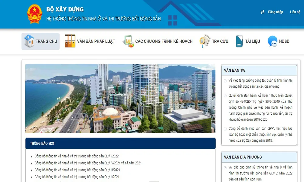 Từ ngày 15-8, phải nộp tiền khi sử dụng thông tin thị trường bất động sản ảnh 1