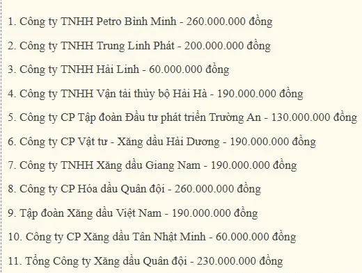 18 doanh nghiệp xăng dầu bị xử phạt và tước quyền kinh doanh ảnh 2