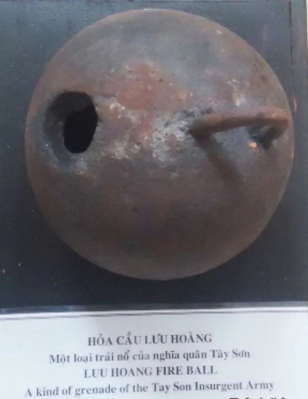 Hỏa cầu của quân đội nhà Tây Sơn hiện được trưng bày trong bảo tàng tại Việt Nam