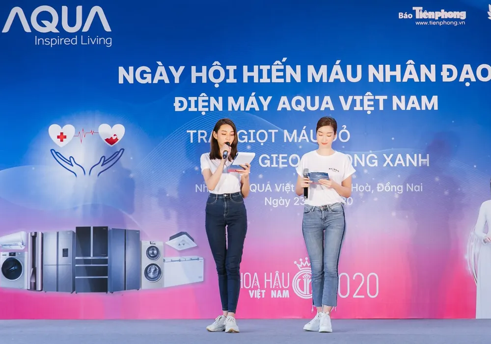 Hoa hậu Đỗ Mỹ Linh, Tiểu Vy cùng 200 tình nguyện viên hiến máu cứu người ảnh 8