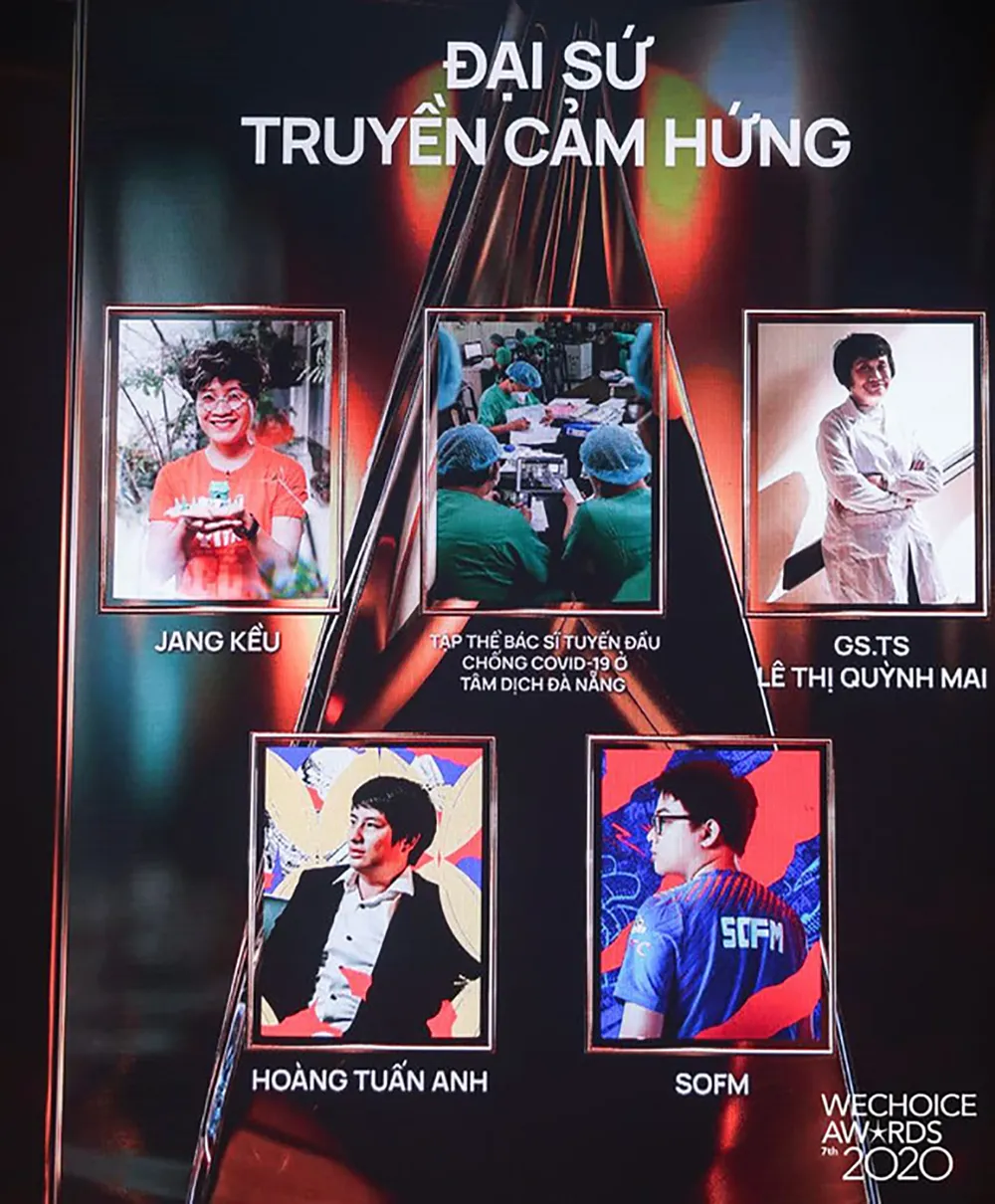 Thủy Tiên, Jack, MCK, Dế Choắt, Binz… được vinh danh tại WeChoice Awards 2020 ảnh 2