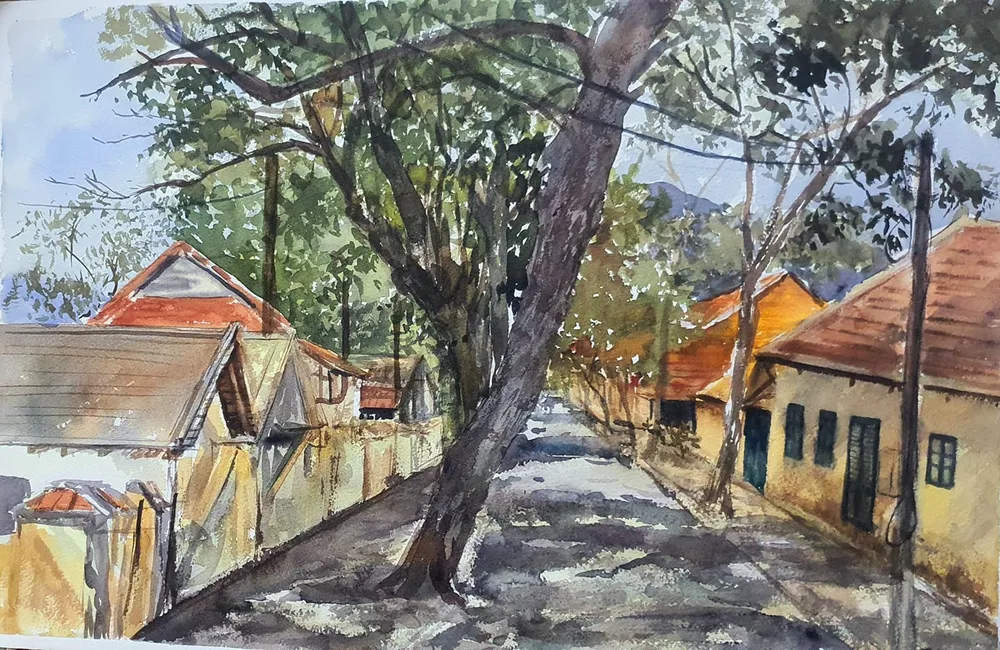 Côn Đảo thiêng liêng, sống động trong tranh màu nước  ảnh 6