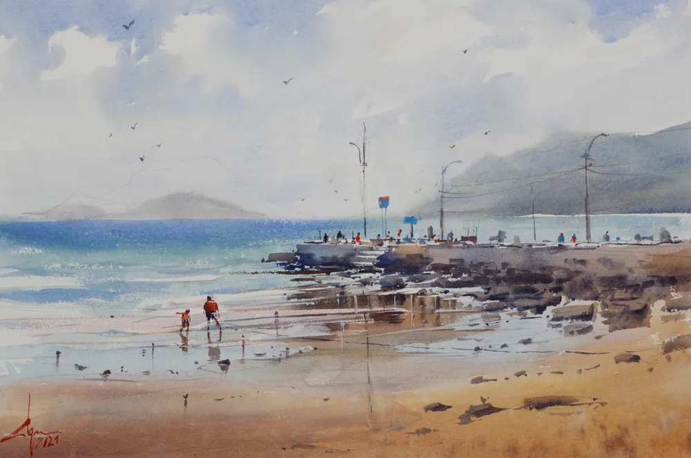 Côn Đảo thiêng liêng, sống động trong tranh màu nước  ảnh 11