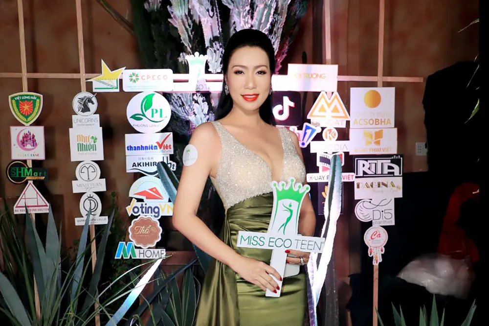 NSƯT Trịnh Kim Chi và dàn nghệ sĩ ​tham dự buổi ra mắt thí sinh Miss Eco Teen Viet Nam 2021 ảnh 2