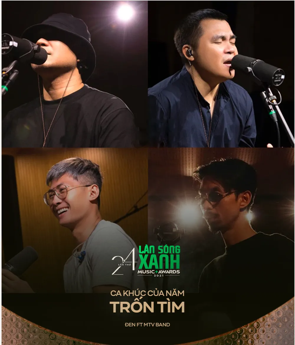 Rapper ​Đen Vâu, Hứa Kim Tuyền “bội thu” Giải thưởng Làn Sóng Xanh 2021 ảnh 7