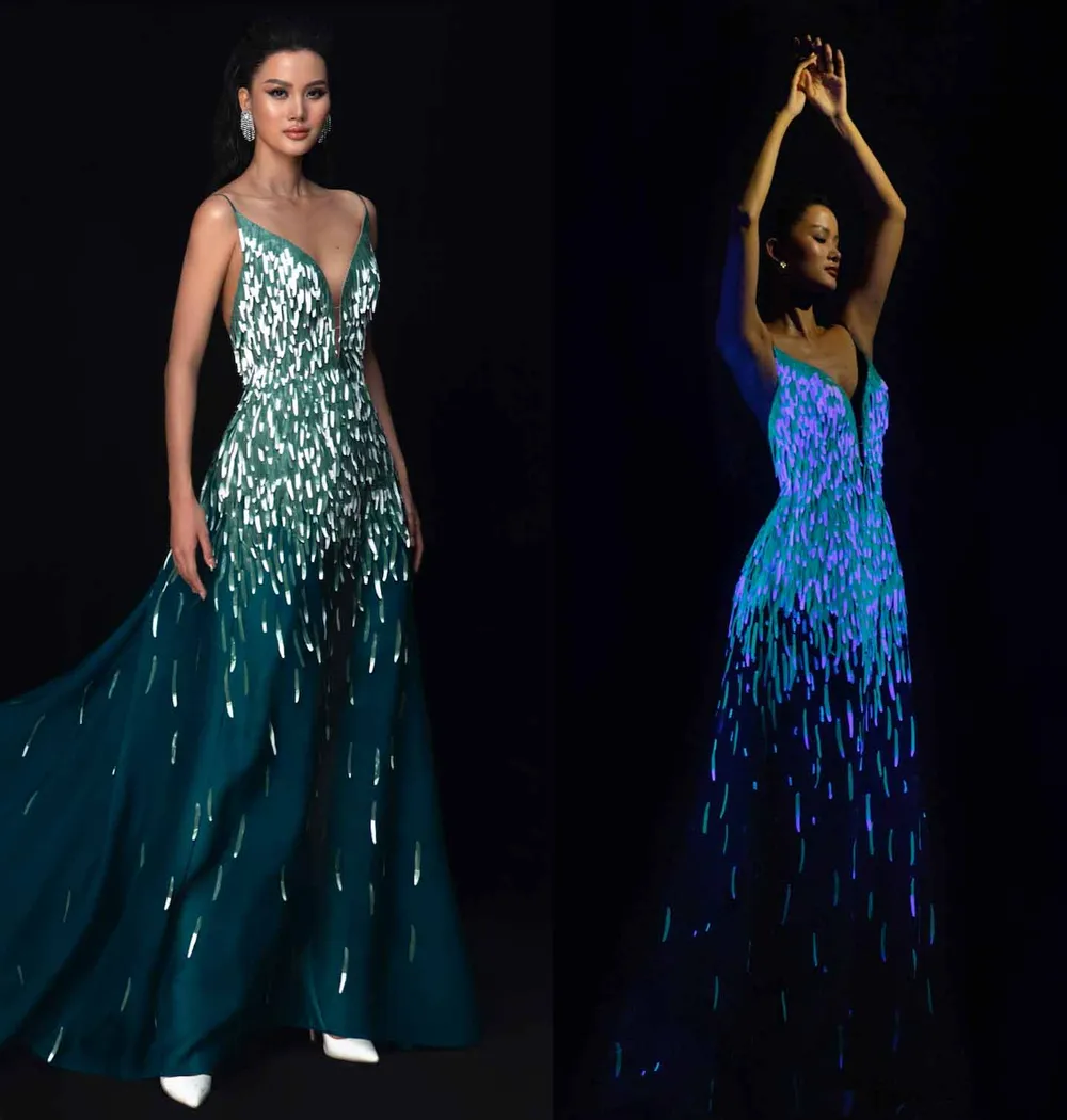 NTK Trần Hùng mang tảo biển, nhựa sinh học vào BST thứ 8 ở London Fashion Week 2022  ảnh 3