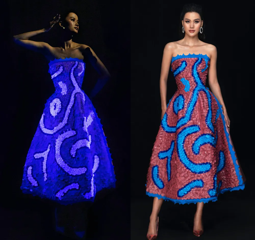 NTK Trần Hùng mang tảo biển, nhựa sinh học vào BST thứ 8 ở London Fashion Week 2022  ảnh 2