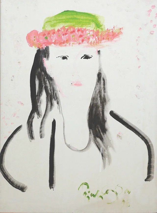 Bức tranh vẽ em gái Trịnh Vĩnh Trinh - là 1 trong 12 bức tranh do Trịnh Công Sơn vẽ, được trưng bày tại triển lãm