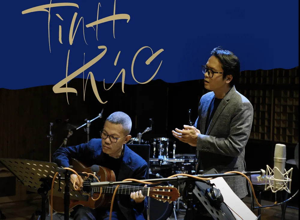 Nhạc sĩ Quốc Bảo và nhạc sĩ Hồ Tiến Đạt