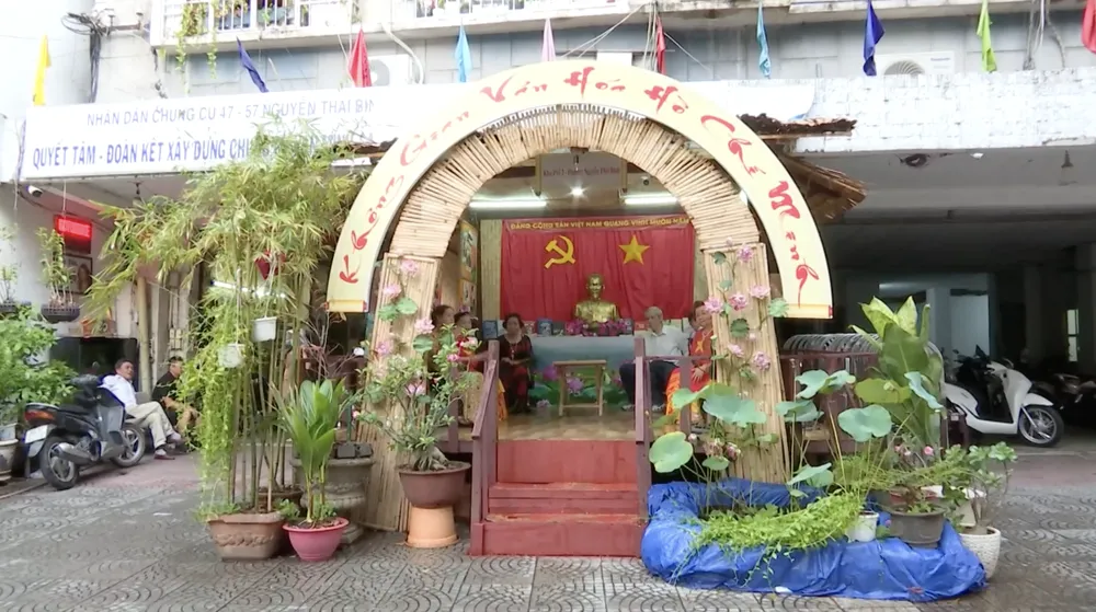 Không gian Văn hóa Hồ Chí Minh tại một số cơ quan, đơn vị. Ảnh: Sở VH-TT TPHCM