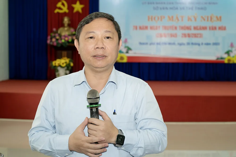 Phó Chủ tịch UBND TPHCM Dương Anh Đức phát biểu tại chương trình. Ảnh: QUỐC THANH