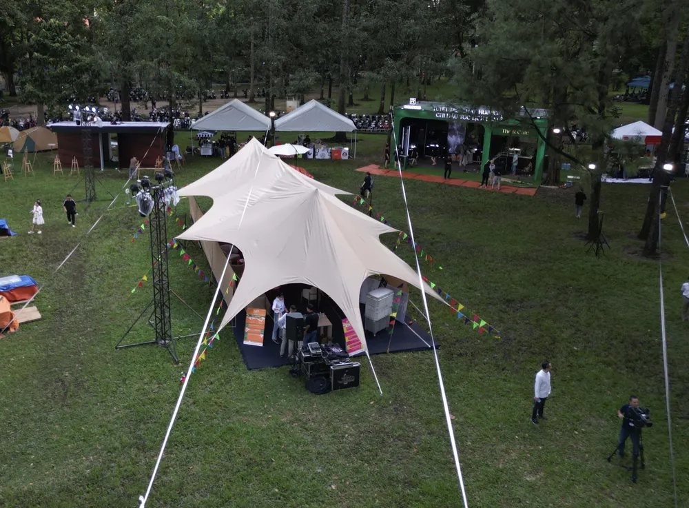 Khu vực trung tâm, nơi sẽ diễn ra các hoạt động cộng đồng