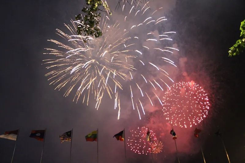 Chiêm ngưỡng màn bắn pháo hoa rực rỡ mừng năm mới Canh Tý 2020 tại TPHCM ảnh 19