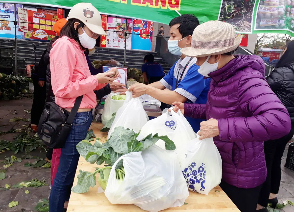 Nhiều siêu thị tham gia “giải cứu” nông sản Hải Dương, Hải Phòng ảnh 1