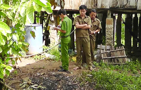 Hiện trường vụ việc. Ảnh: Công an cung cấp