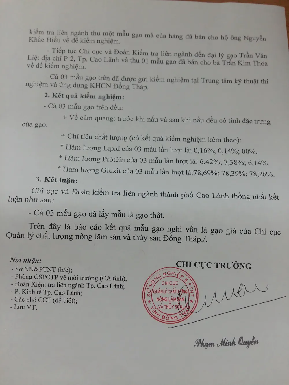 Đồng Tháp: Gạo cháy khét đen, vón cục… là gạo thật ảnh 2