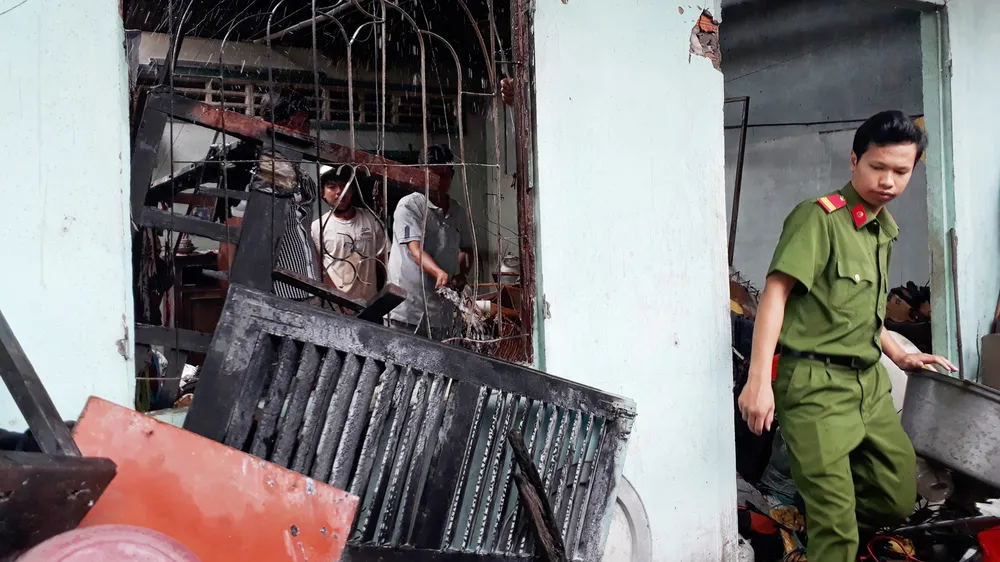 Hiện trường vụ cháy 