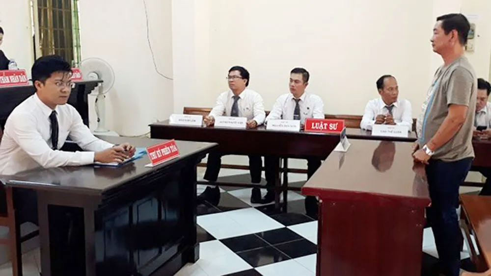 Bị cáo Sơn tại phiên tòa